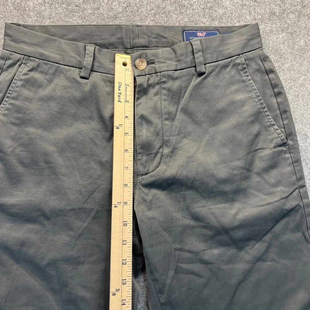 Vineyard Vines Pants Men's Size 30x32 Breaker Pant Straight Leg Gray Chino Pants - Picture 6 of 15